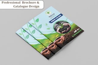 design a professional product catalogue or brochure