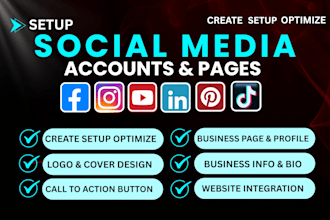 do facebook business page create and setup, social media page and accounts setup