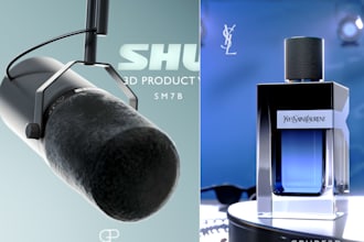 3d product render visualization