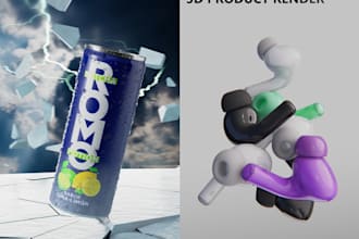3d product render visualization cgi