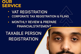assist with uae corporate tax filing and vat registration