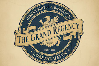design custom vintage hotel logo
