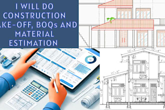 prepare an accurate construction takeoff, boq and estimation