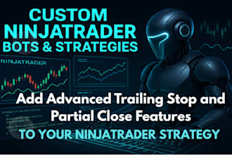 create custom ninjatrader automated bot and ninjatrader strategy, nt8 indicator