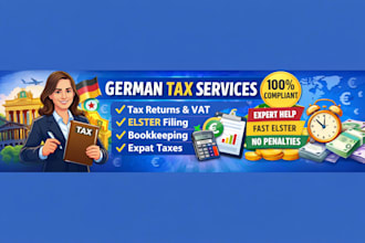 german tax return, corporate tax return filings via elster vat,income tax