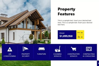 design modern real estate powerpoint estate listing presentation estate project