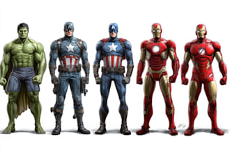 superhero character for comics