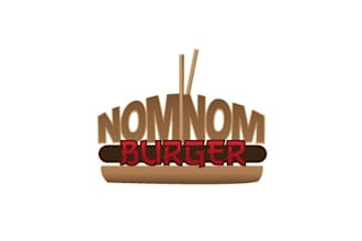 design elegant food truck burger logo