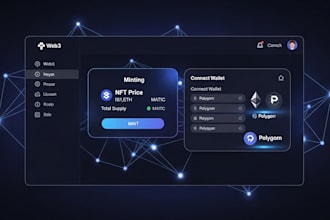 build nft minting website with smart contract and web3 wallet