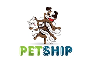 design pictorial splendid pet logo for pet ship