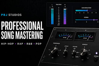 professionally master your songs to meet streaming and loudness standards