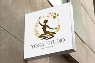 made a skincare, massage, wellness, yoga and beauty logo
