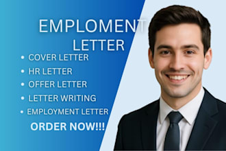 write professional job offer, employment, and verification letter fast