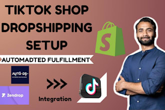 setup tiktok shop dropshipping shopify integration autods zendrop fulfillment
