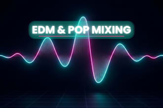 mix 60 stem edm and pop tracks for punchy radio ready clarity