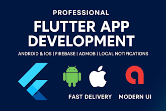 build and fix flutter android and ios apps with firebase and admob