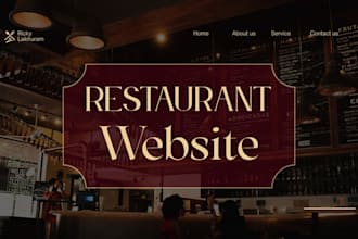 design a responsive restaurant website with online ordering