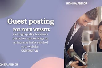 guest postyour backlinks on high da,DR traffic insertionblogger outreach service