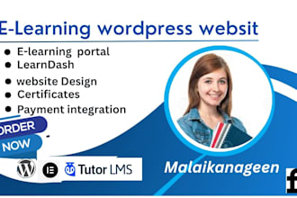 design and redesign e learning website with learndash