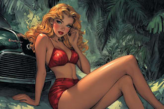 design pin up art and pin up girl illustration