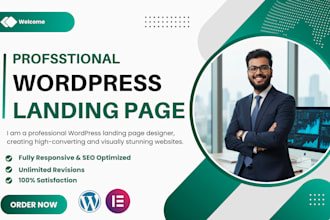 professional wordpress elementor landing page