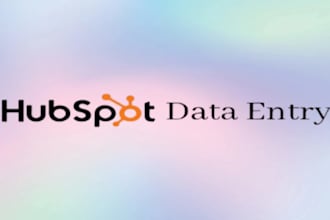 do hubspot data entry for your real estate CRM