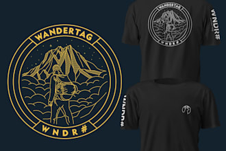 design a minimalist creative adventure travel t shirt