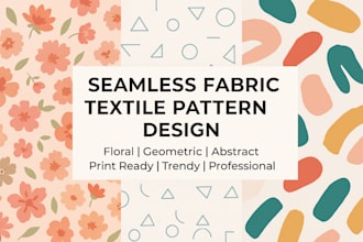 design professional textile pattern for fabric or clothing