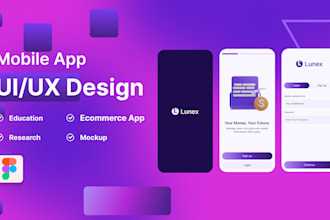 figma mobile app UI design, figma website UI UX design, and figma design