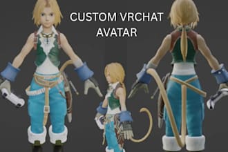model 3d vr chat avatar vtuber character model character design vr rigging nsfw