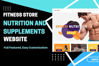design a modern supplement or vitamin ecommerce website that sells