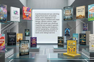 design modern and creative book covers for ebook or print