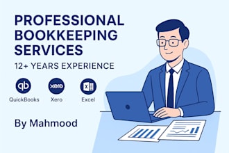 provide professional bookkeeping and accounting services in quickbooks,excel
