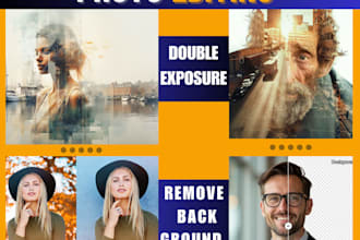 do photo editing, double exposure effects, or photo manipulation