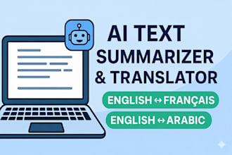 do ai text stuff like summarization and translation