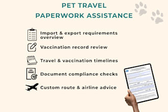 help you with pet travel compliance for export and import