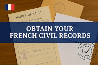 obtain french vital records from any archive in france