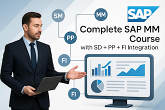 create sap mm course with sd, pp, and fi modules