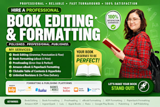 proofread, edit, format your nonfiction book, memoir, novel, fantasy book editor