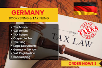 handle german bookkeeping, vat, income tax, corporate tax filing via elster