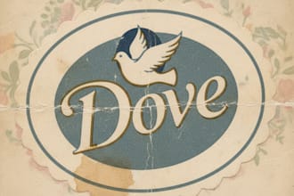 design vintage retro bird emblem dove logo