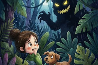 illustrate children story book illustration watercolor