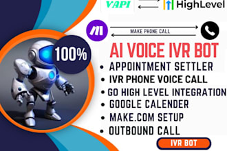 develop ai voice bot assistance, ghl ai, vapi ai calling, synthflow, ai chatbot