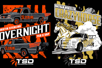 design custom car t shirt designs