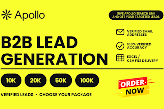 build high quality 10k 50k b2b verified email list for targeted lead generation