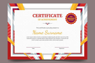 design certificates, flyers, receipts, letterhead and awards in canva