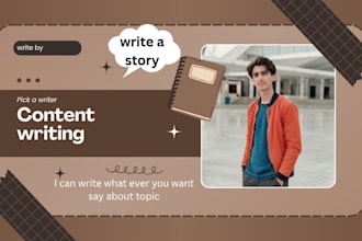be your content writer and article writer