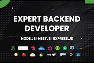 build microservices backend using nest js or express js