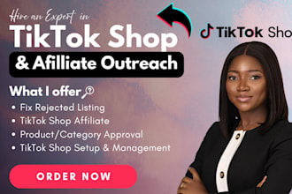 approve tiktok shop category, sync shopify tiktok, affiliate outreach, ugc video