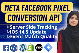 setup meta facebook pixel shopify,conversion API,server side tracking, fix pixel